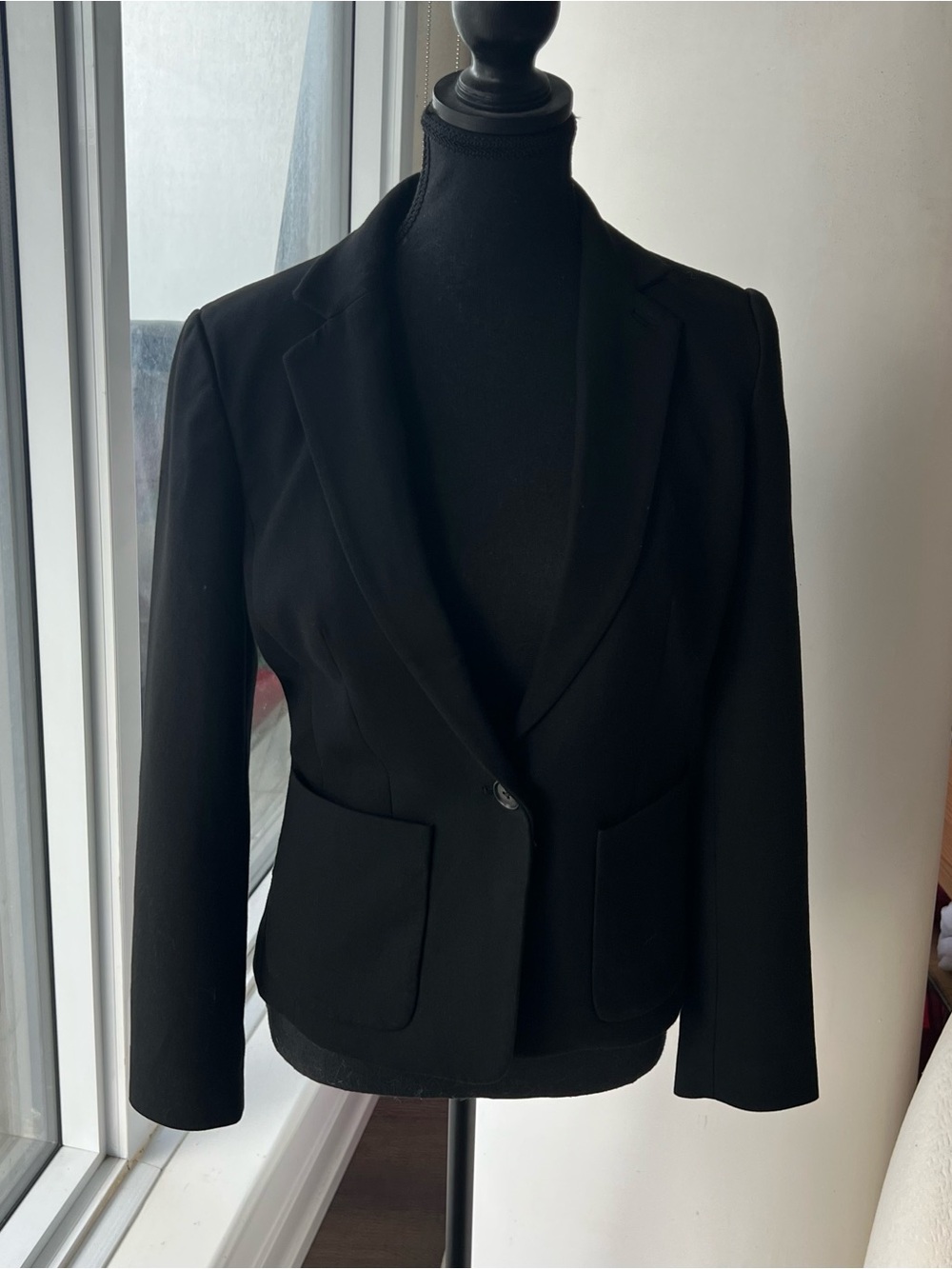 Like New! Classic Black Women's Blazer Jacket from Armani Exchange- Size 4 US